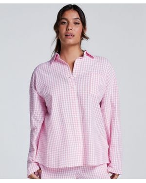 Hunkemöller Pyjamatop Katoen - Paars