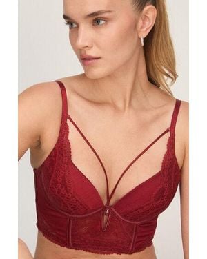 Hunkemöller Push-Up Longline Bra Tosca - Red