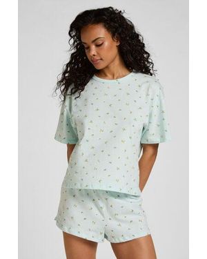 Hunkemöller Pyjama Set Cotton - Blue