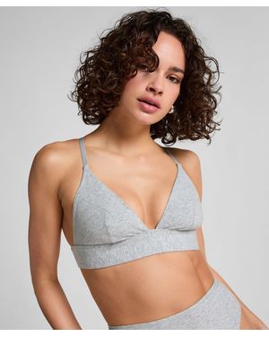 Hunkemöller Bralette de algodón - Gris