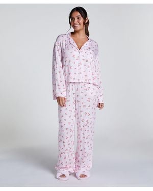 Hunkemöller Broek Satijn - Paars