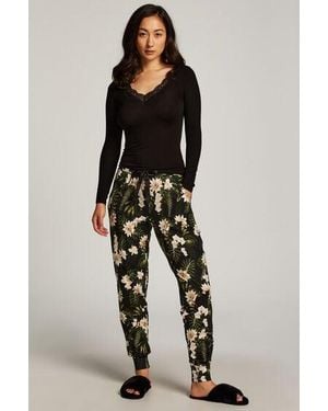 Hunkemöller Jersey Pyjama Trousers - Black