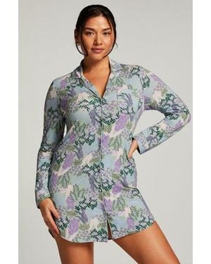 Hunkemöller Grass Nightshirt - Blue