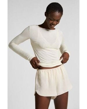 Hunkemöller Short Satin Minimal - Natural