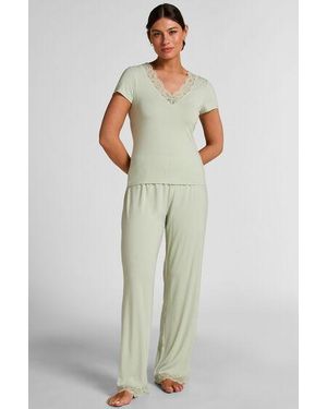 Hunkemöller Pyjama Set Nana - Groen