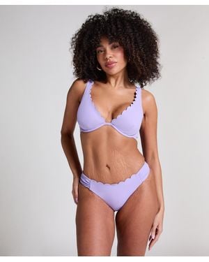 Hunkemöller Rio Bikinibroekje Scallop - Paars