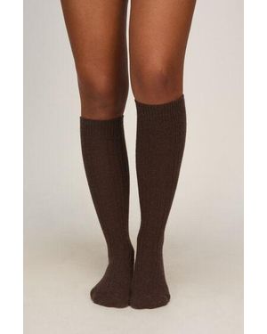 Hunkemöller Cashmere Blended Socks - Brown