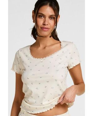 Hunkemöller Daisy Pyjama Shirt - White