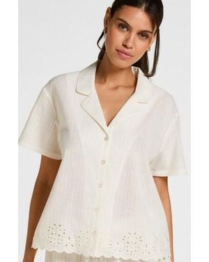 Hunkemöller Jacket Scallop - Natural