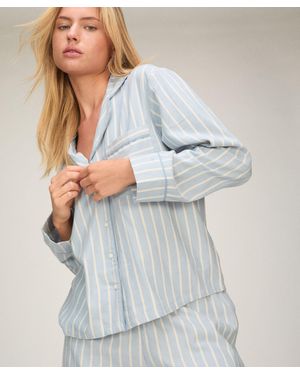 Hunkemöller Camisa de pijama Woven - Azul