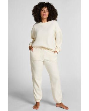 Hunkemöller Jogger Sporty Fleece - Natural