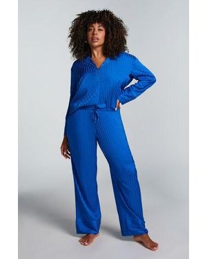Hunkemöller Satin Trousers - Blue