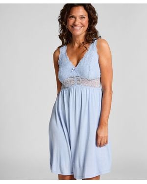 Hunkemöller Slipdress Jersey Nova - Blauw