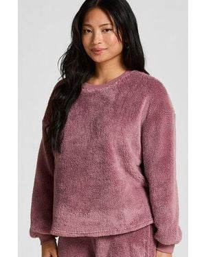 Hunkemöller Longsleeved Top Fluffy Fleece - Red