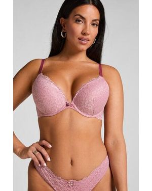 Hunkemöller Marine Padded Underwired Push-Up Bra - Pink