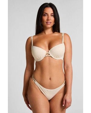 Hunkemöller Triangle Crochet Bikini Top - Brown