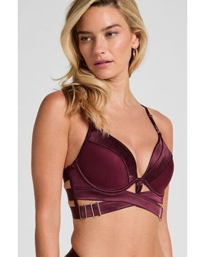 Hunkemöller Colette Padded Underwired Longline Push-Up Bra - Purple