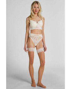 Hunkemöller Stay-Ups 15 Denier Kant - Wit