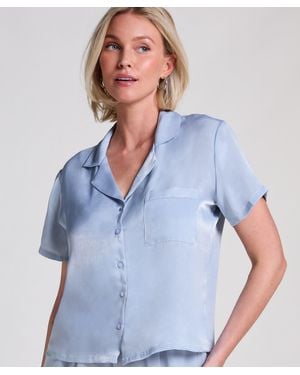Hunkemöller Jacket Satin - Blauw