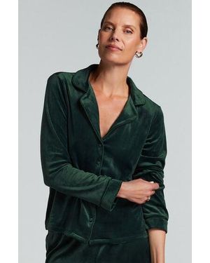 Hunkemöller Velours Long-Sleeved Jacket - Green