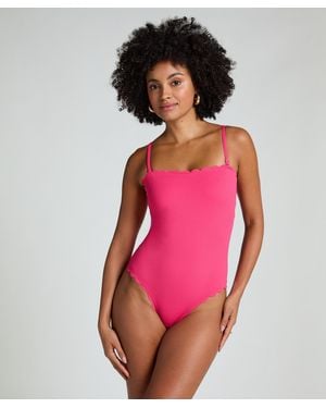Hunkemöller Maillot de bain bandeau scallop - Rose