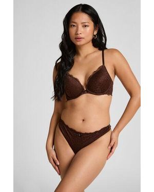 Hunkemöller Marine Thong - Brown