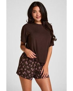 Hunkemöller Pyjama Set Loose - Bruin