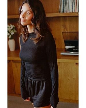 Hunkemöller Short Satin Minimal - Black
