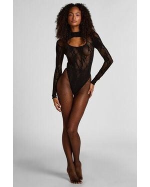 Hunkemöller Tights Fishnet - Brown