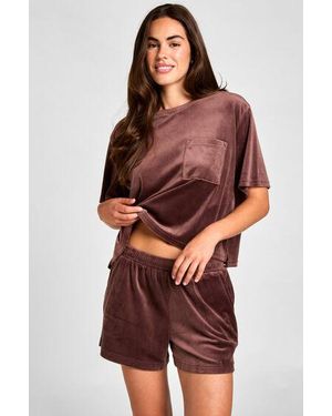 Hunkemöller Top Velours Pocket - Red