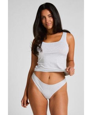 Hunkemöller Thong Soft Cotton - White