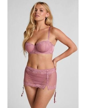 Hunkemöller Laila Suspenderbelt Skirt - Pink