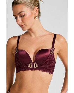 Hunkemöller Avela Padded Underwired Longline Push-Up Bra - Green