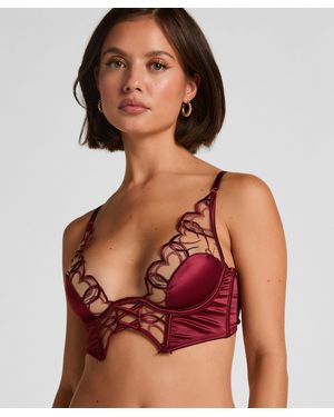 Hunkemöller Sujetador largo con aros sin relleno Olivia - Rojo