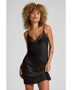 Hunkemöller Slipdress Lace - Black
