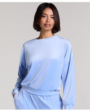 Hunkemöller Velours Top - Blue