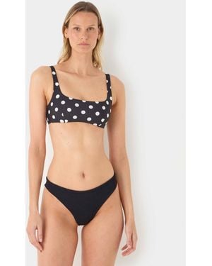 Hunza G Colette Polka Dot Bikini - Black