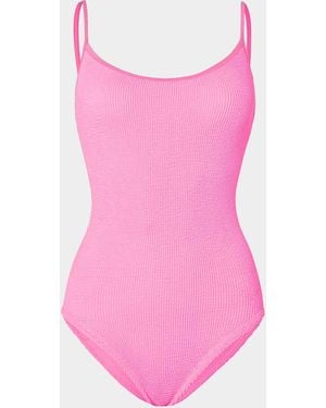 Hunza G Coverage Pamela Swim - Pink