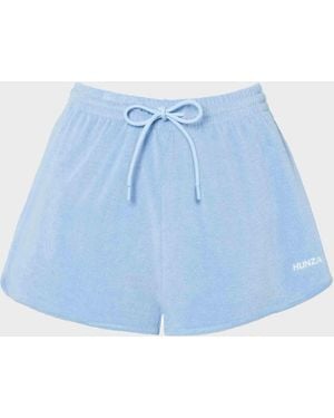 Hunza G Terry Towelling Short - Blue