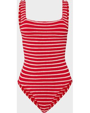 Hunza G Coverage Square Neck Swim - Red