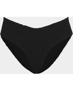 Hunza G V-Waist Bikini Bottom - Black