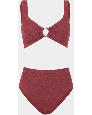 Hunza G Nadine With Hoop Bikini - Red