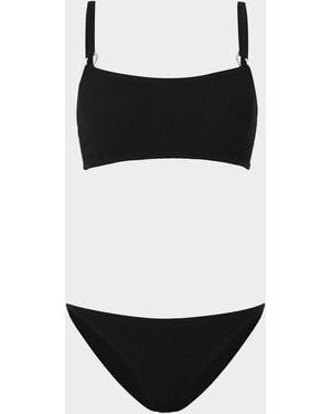 Hunza G Iris With Hoops Bikini - Black