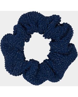Hunza G Scrunchie Lurex - Blue