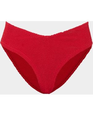 Hunza G V Waist Bikini Bottom - Red