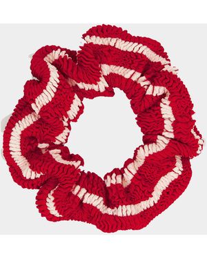 Hunza G Scrunchie Stripe - Red