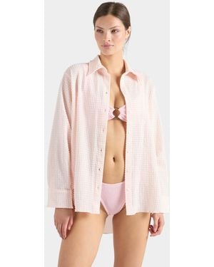 Hunza G Resort Shirt - Pink