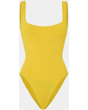 Hunza G Square Neck Swim - Yellow