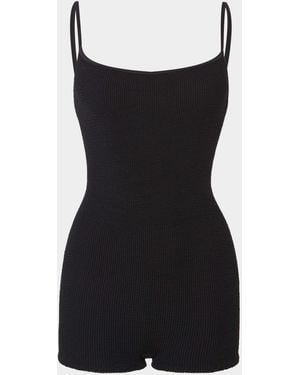 Hunza G Pamela Romper - Black