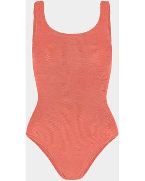 Hunza G Coverage Square Neck Swim - Red